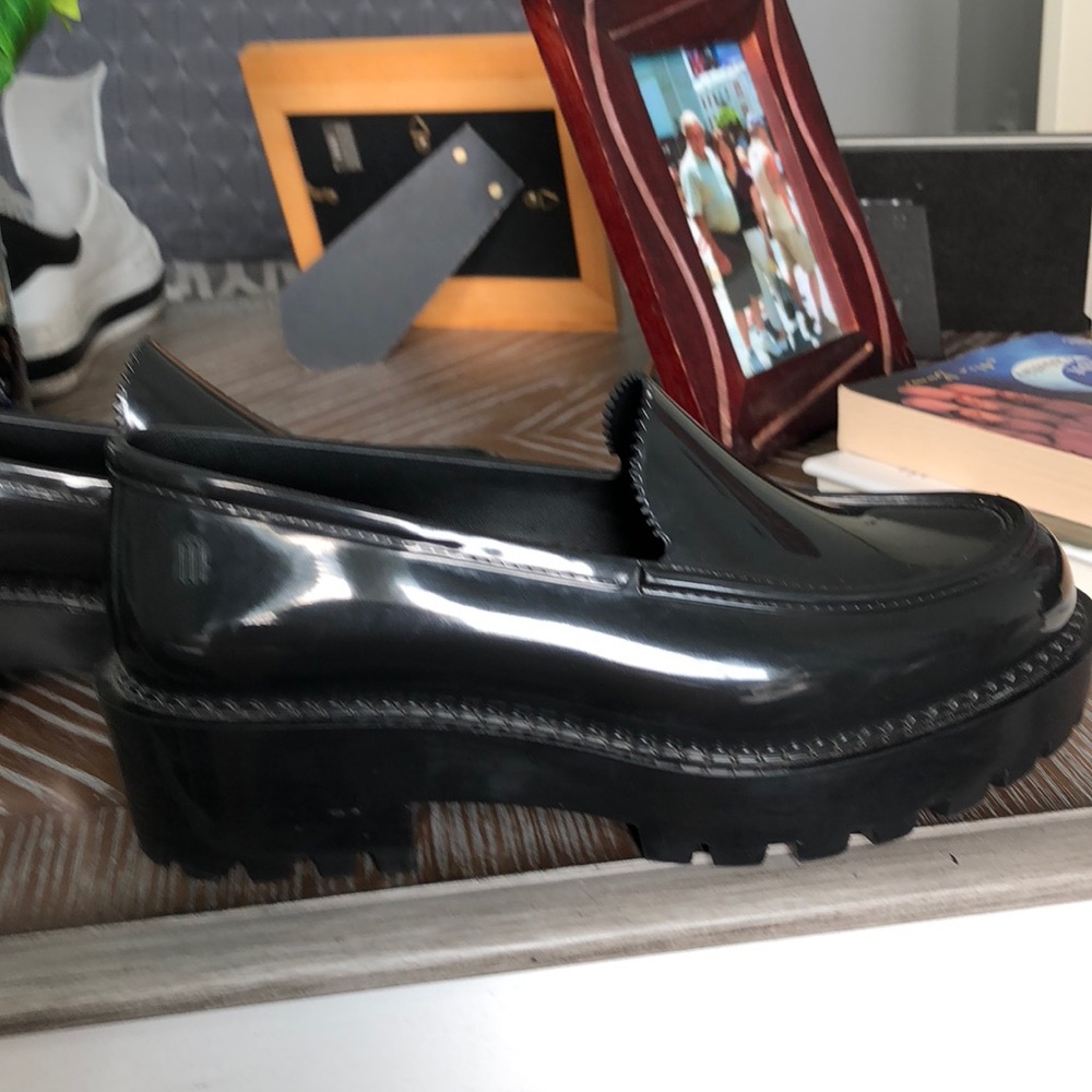 Melissa rubber loafers.
